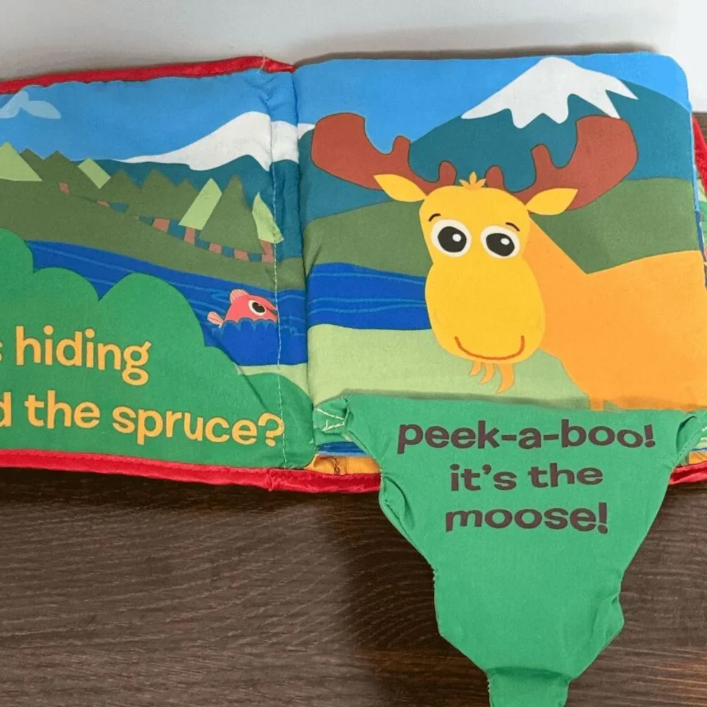 Lamaze Peek A Boo Forest quilted interactive age 6M+ baby book NWOT